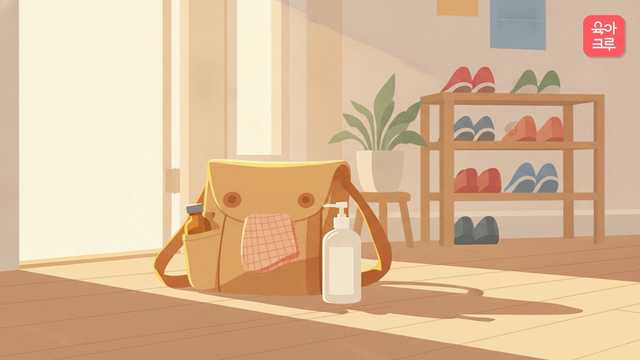 50일 아기 외출 크루레터 일러스트 커버