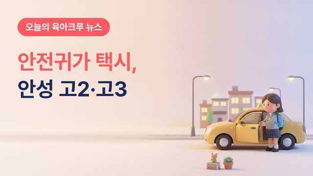 경기 안성시 청소년 안전귀가 택시 안성청소년콜, 고2·고3 이용 대상 시 전 지역으로 확대