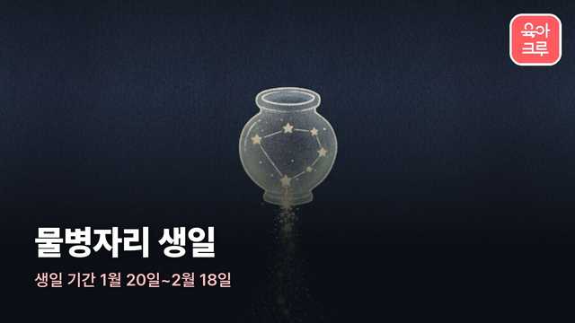 물병자리 커버 일러스트