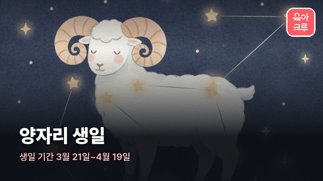 양자리 커버 일러스트