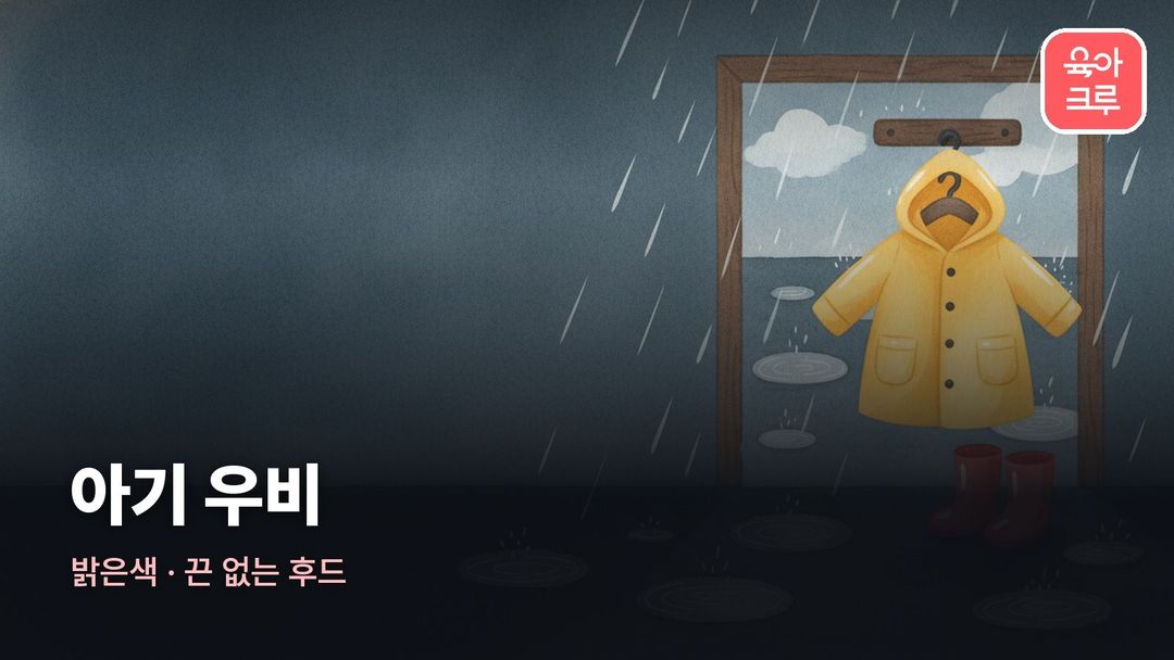 아기 우비 커버 일러스트