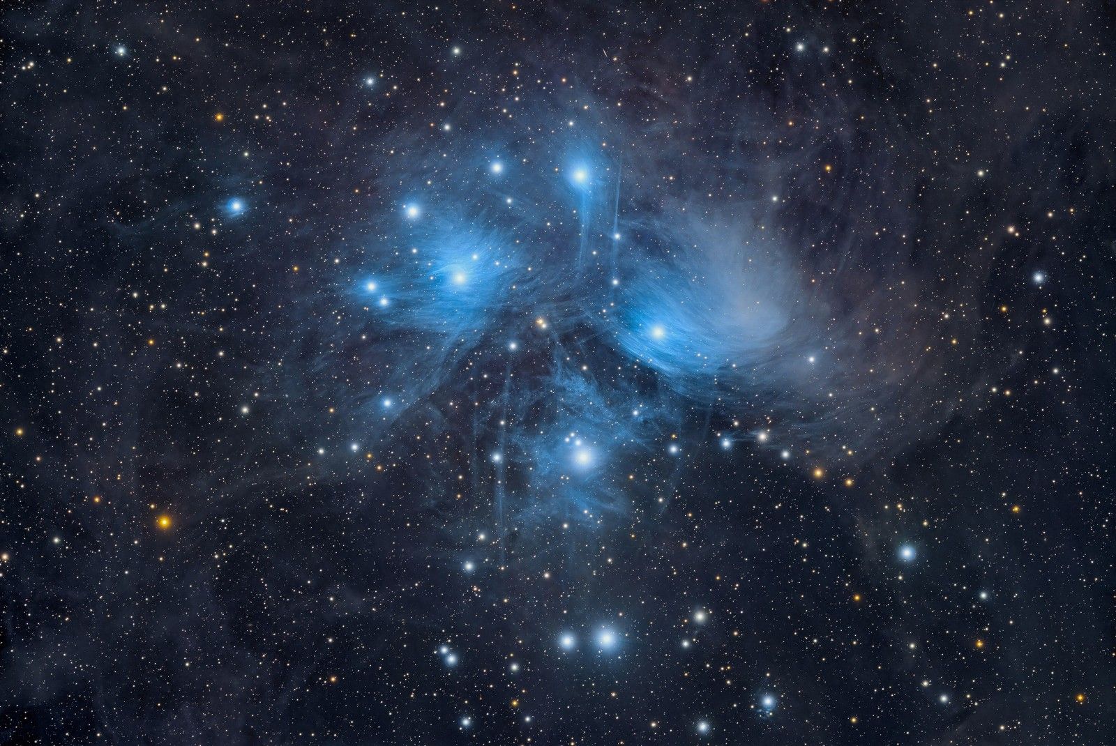 황도 12궁 둘째 별자리인 황소자리의 플레이아데스성단