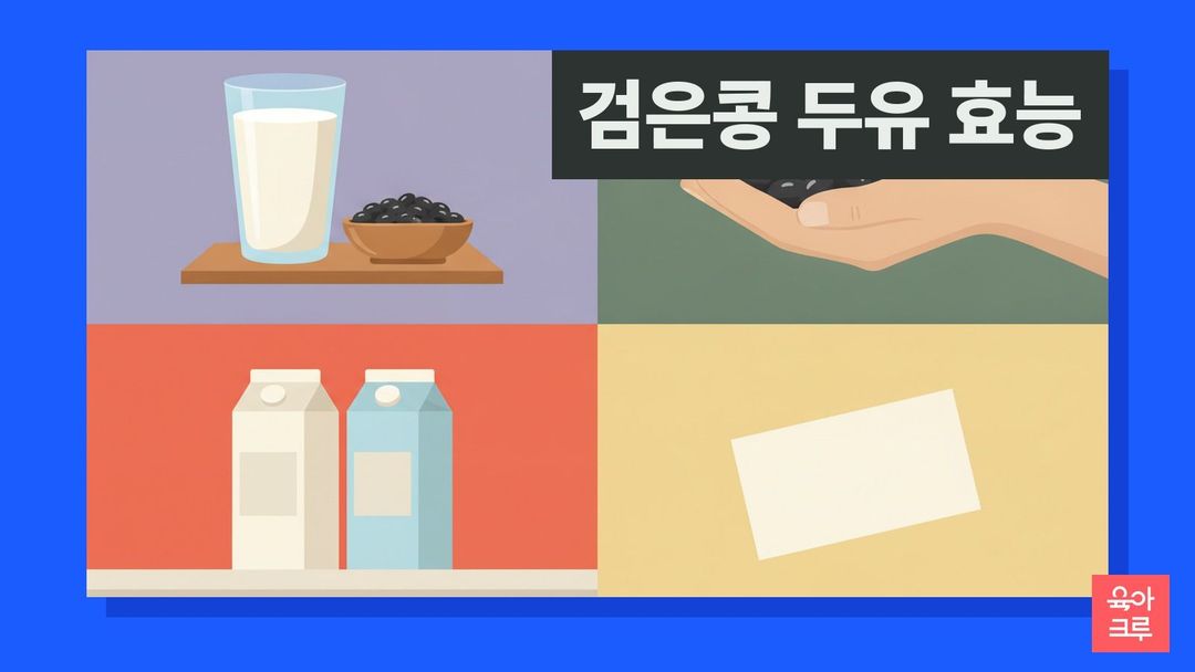 검은콩 두유 효능 안내 그림