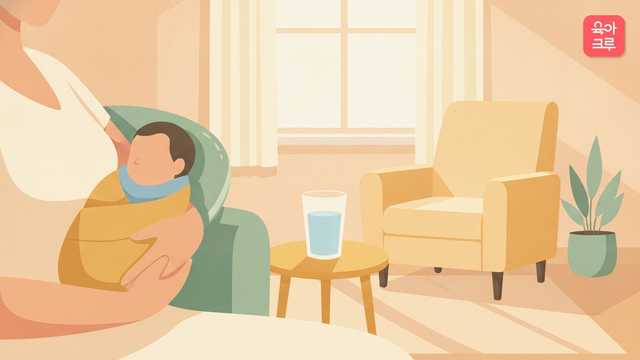 모유수유 중 엄마가 비타민D를 먹으면 아기는 안 먹어도 되나요 일러스트