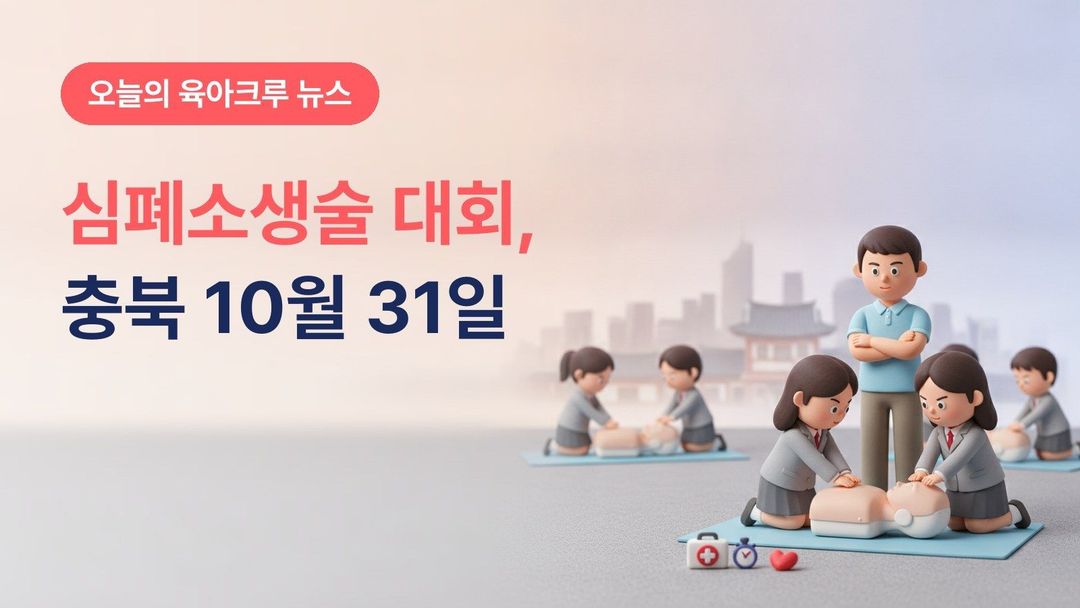 충북 중·고등학생 심폐소생술 경연대회 10월 31일, 3인 1팀 10월 23일까지 신청