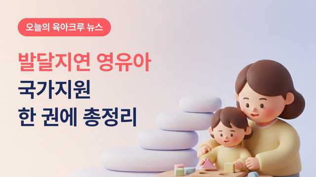 발달지연 영유아 국가지원 총정리! 발달재활서비스부터 정밀검사비까지 한 권에