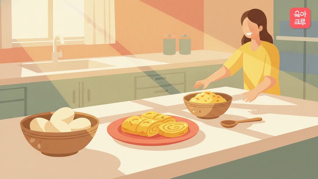 아이 반찬으로 낸 달걀 요리