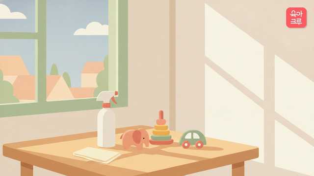 소독용 에탄올 아기 물건에 써도 될까 — 크루레터 일러스트 커버