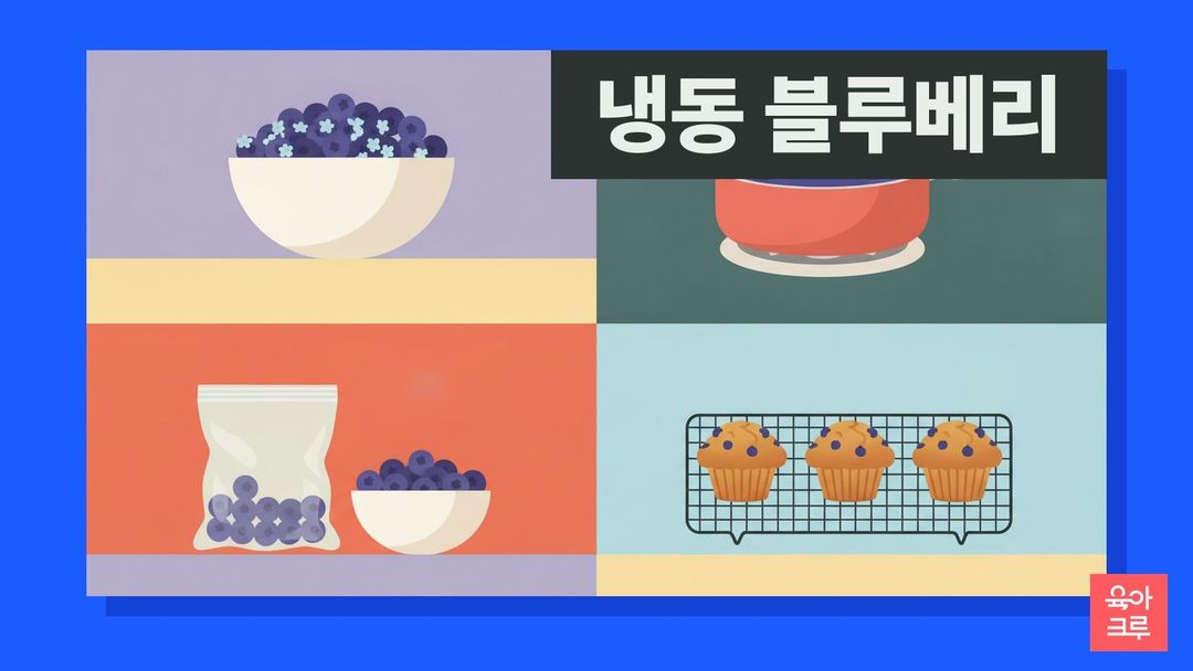 냉동 블루베리 일러스트