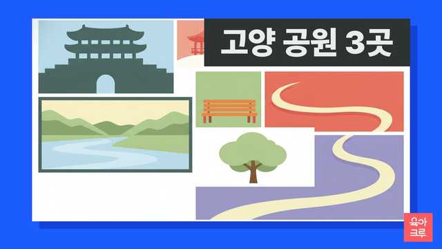 고양 공원 안내 일러스트