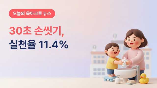 올바른 손씻기 실천율 11.4%, 질병청 2026 상반기 조사로 본 평균 13.9초와 30초 손씻기