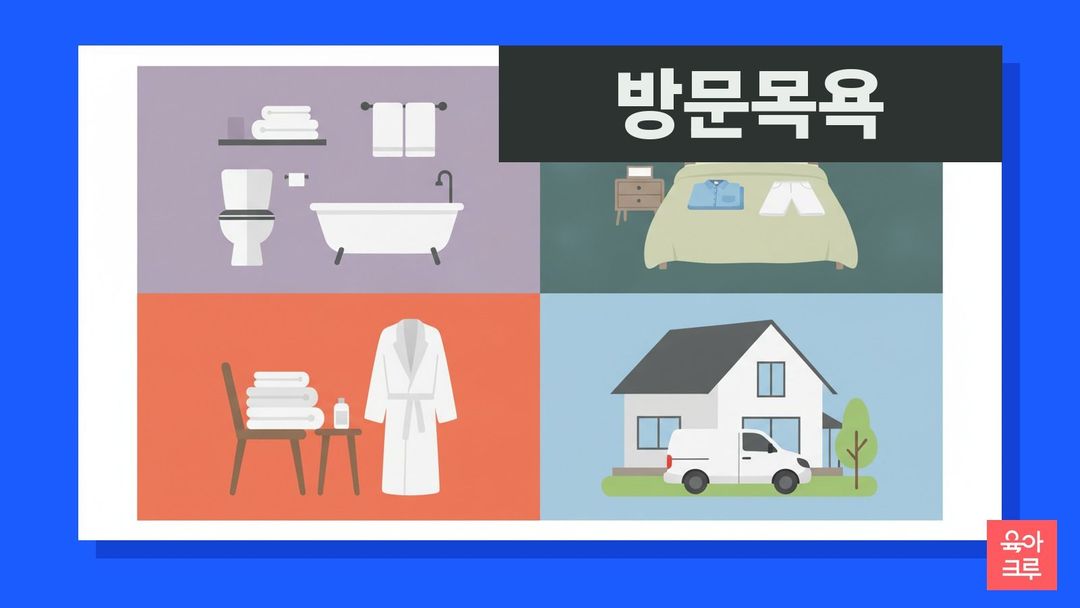 방문목욕 서비스 일러스트