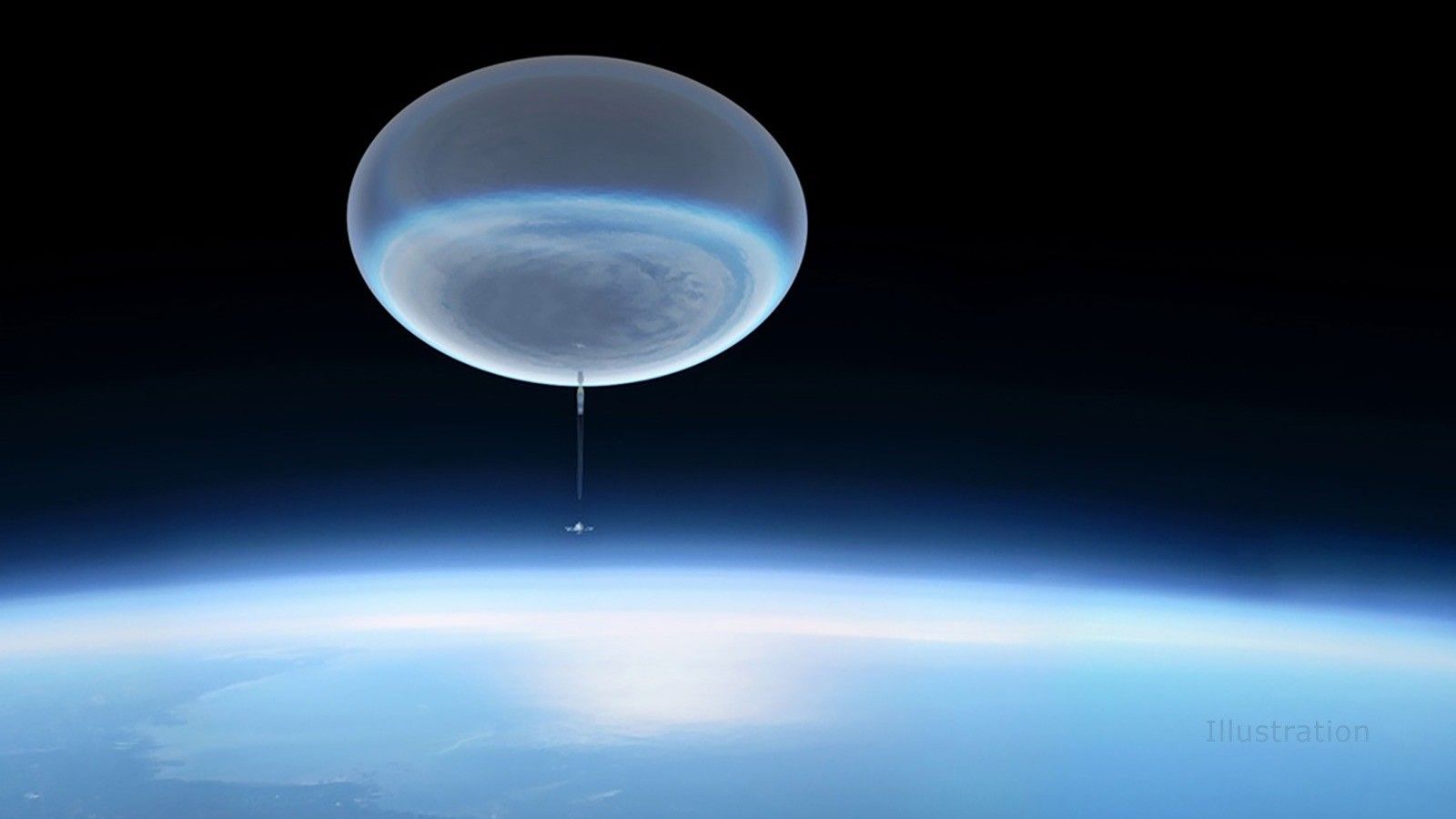 성층권까지 올라간 과학 관측 풍선(NASA)