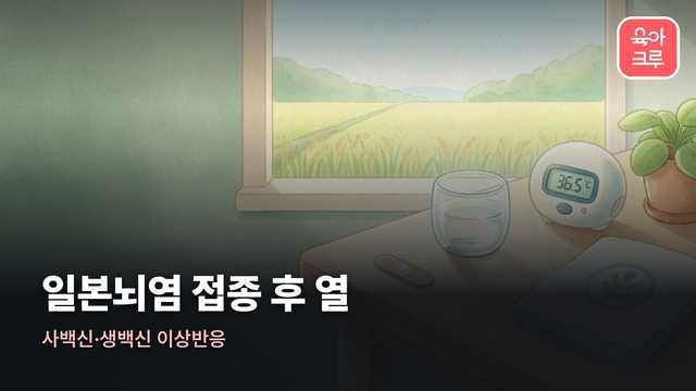 일본뇌염 접종 후 열