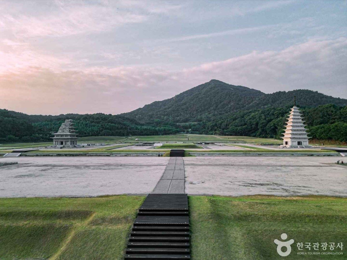 익산 미륵사지 전경