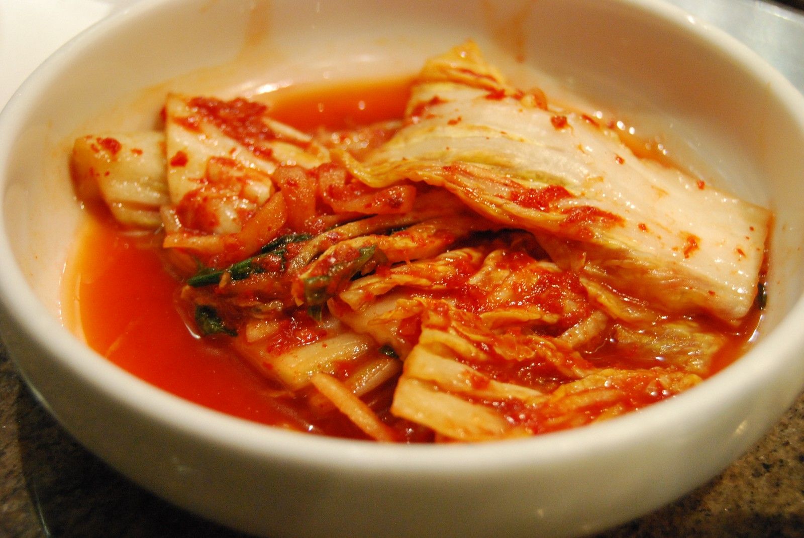 그릇에 담긴 배추김치