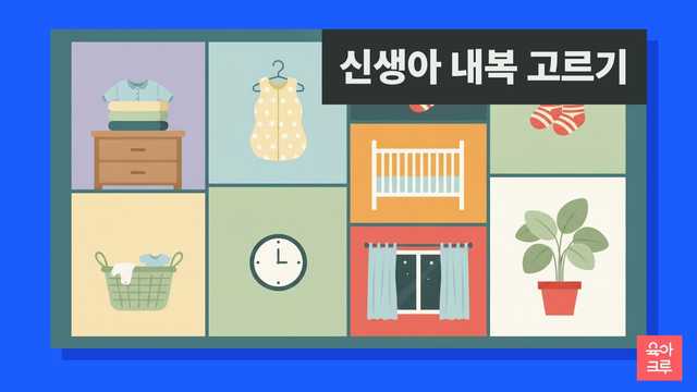 서랍장 위에 개어 둔 신생아 내복과 수면조끼, 아기 양말 일러스트