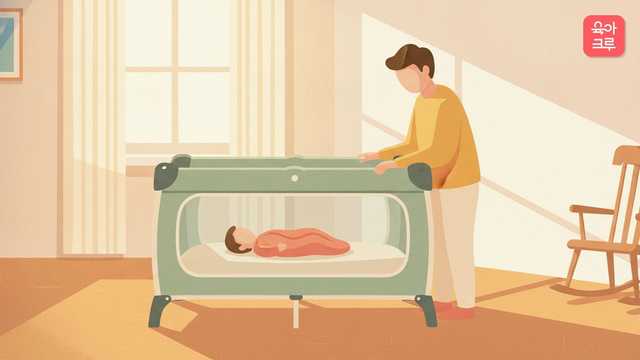 휴대용 아기침대 크루레터 커버
