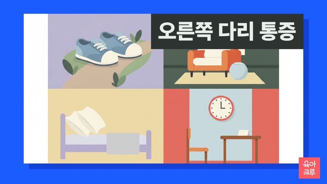 오른쪽 다리 통증 안내 그림