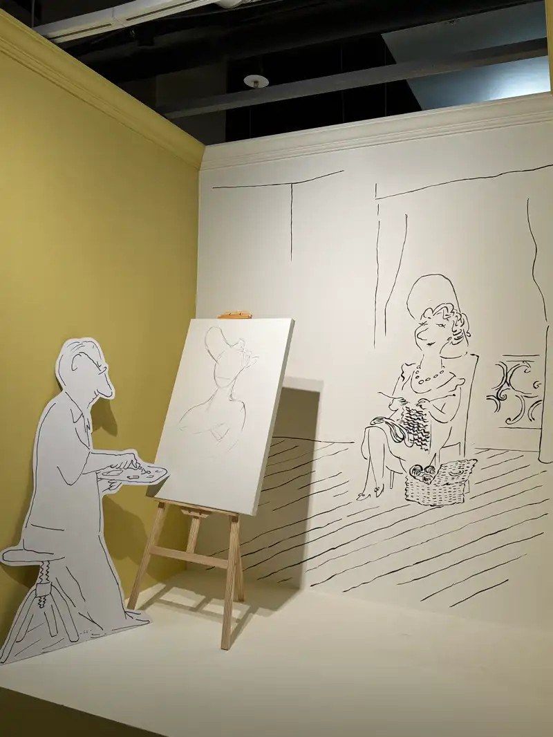 상페 그림 속 장면을 꾸민 전시장 포토존