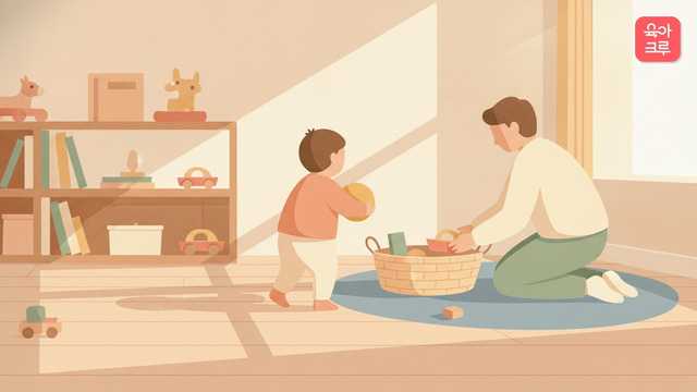 18개월 정리 시작은 바구니부터! 스스로 치우는 수납 환경 만들기