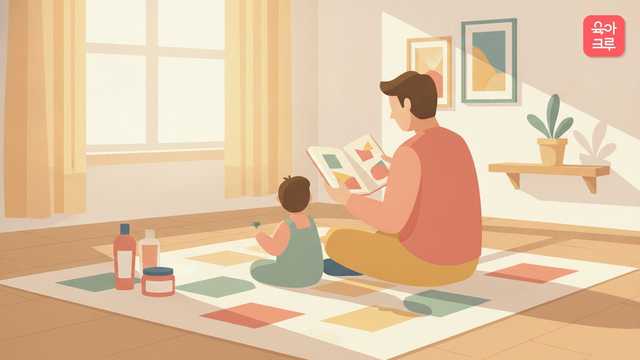 두 돌 전후 언어 발달 기준 설명 일러스트