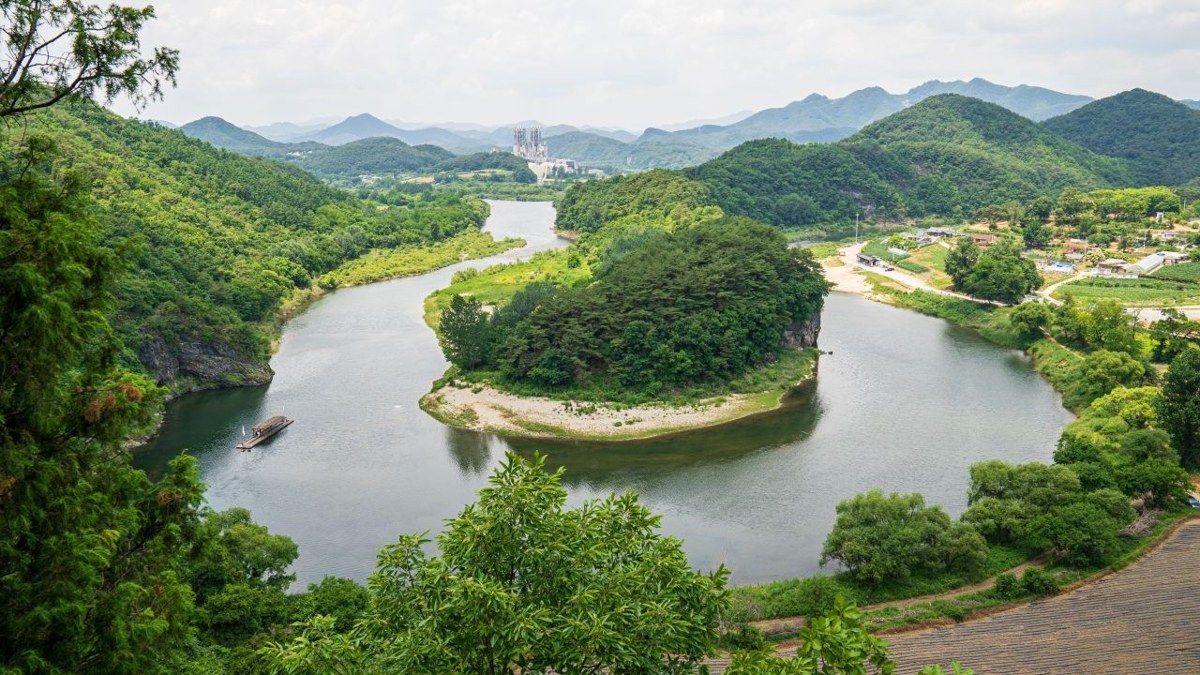한반도지형 전경