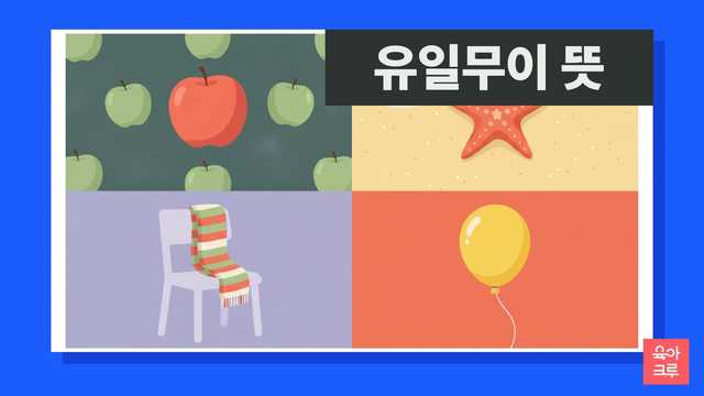유일무이 뜻 일러스트