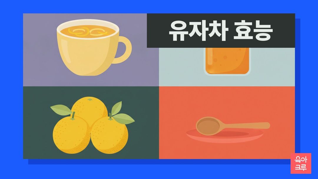 유자차 효능 안내 그림