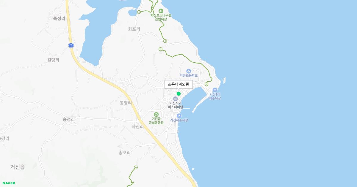 강원도 고성군 토요일 내과 병원 정보
