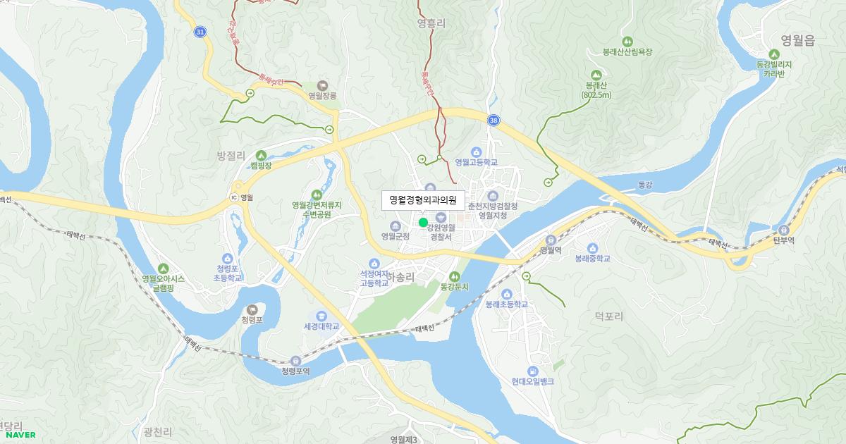 강원도 영월군 토요일 정형외과 병원 정보