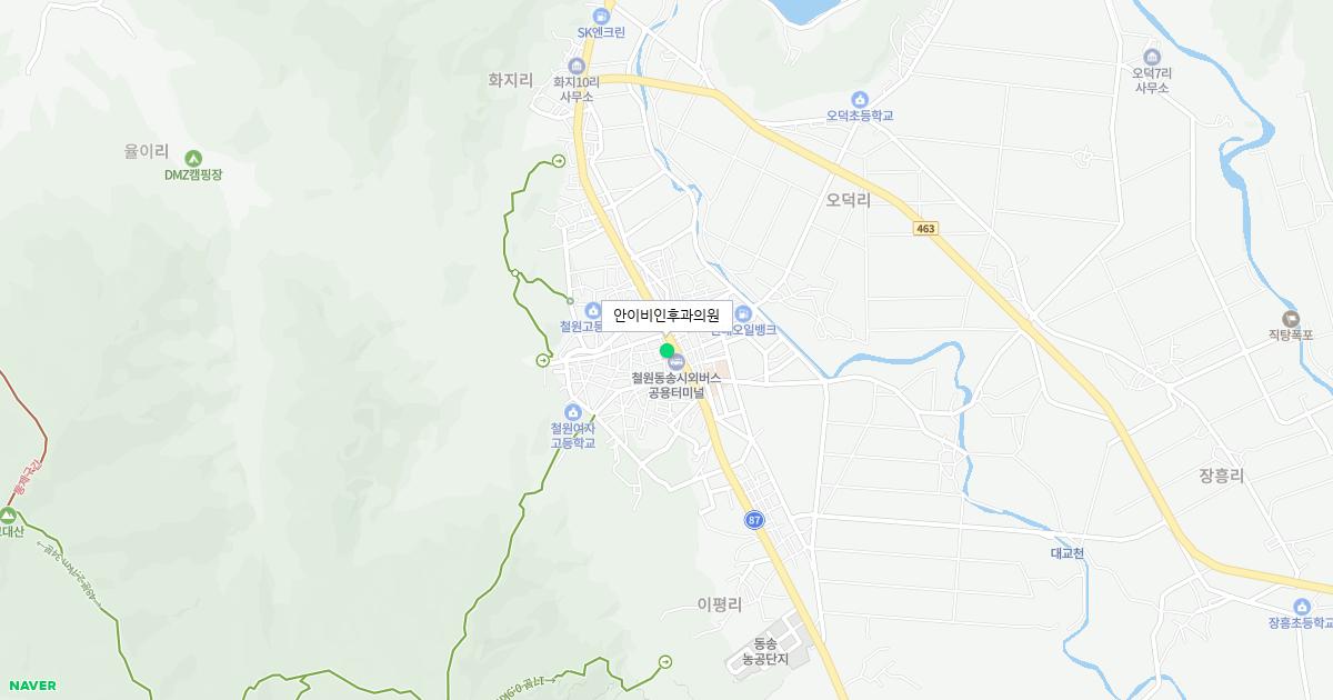 강원도 철원군 토요일 이비인후과 병원 정보