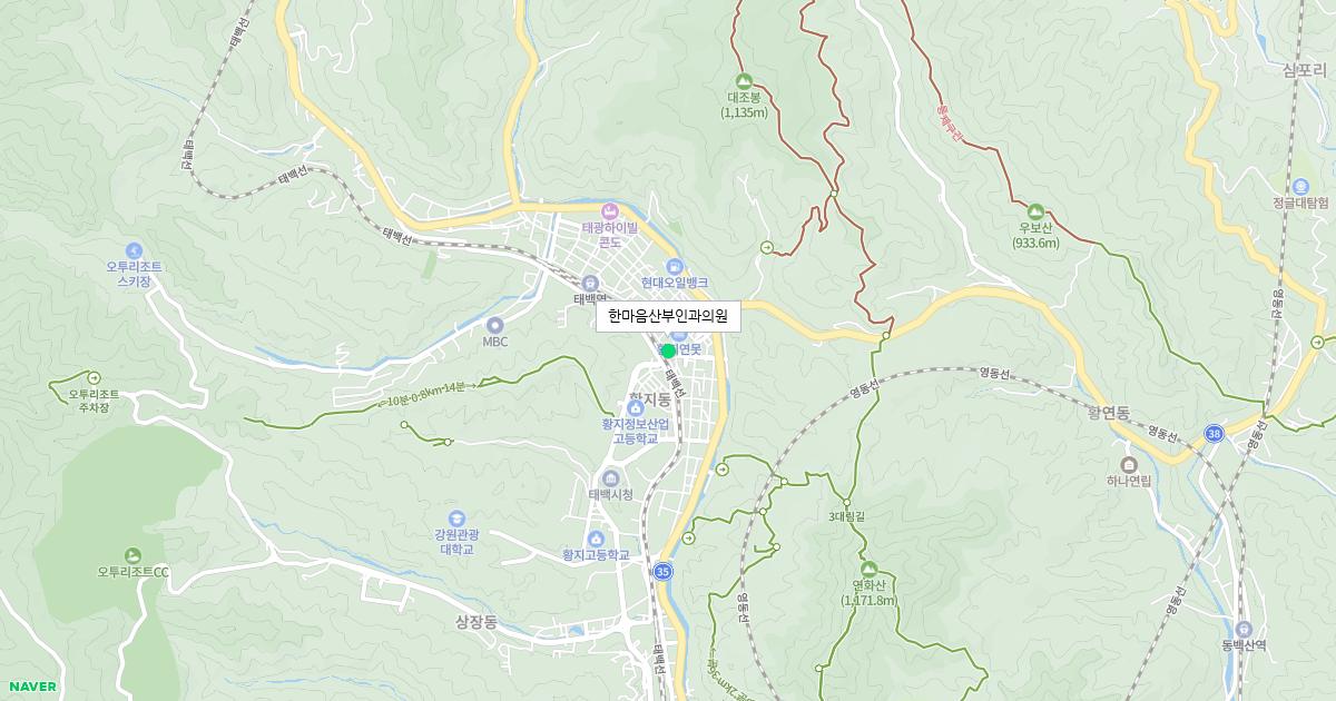 강원도 태백시 토요일 산부인과 병원 정보