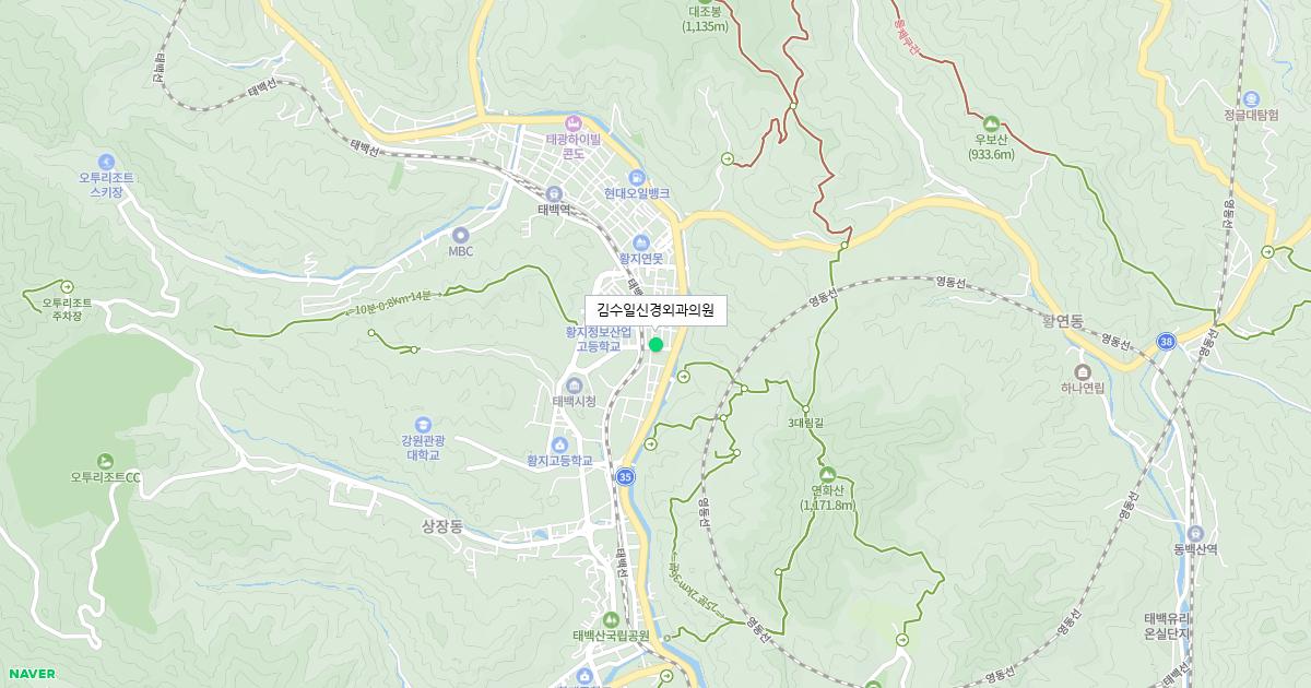 강원도 태백시 토요일 신경외과 병원 정보