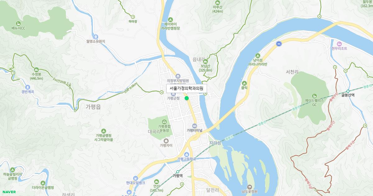 경기도 가평군 토요일 가정의학과 병원 정보