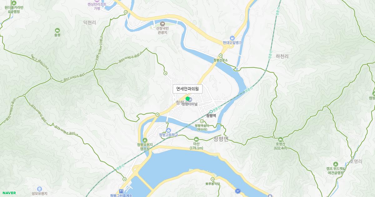 경기도 가평군 토요일 안과 병원 정보