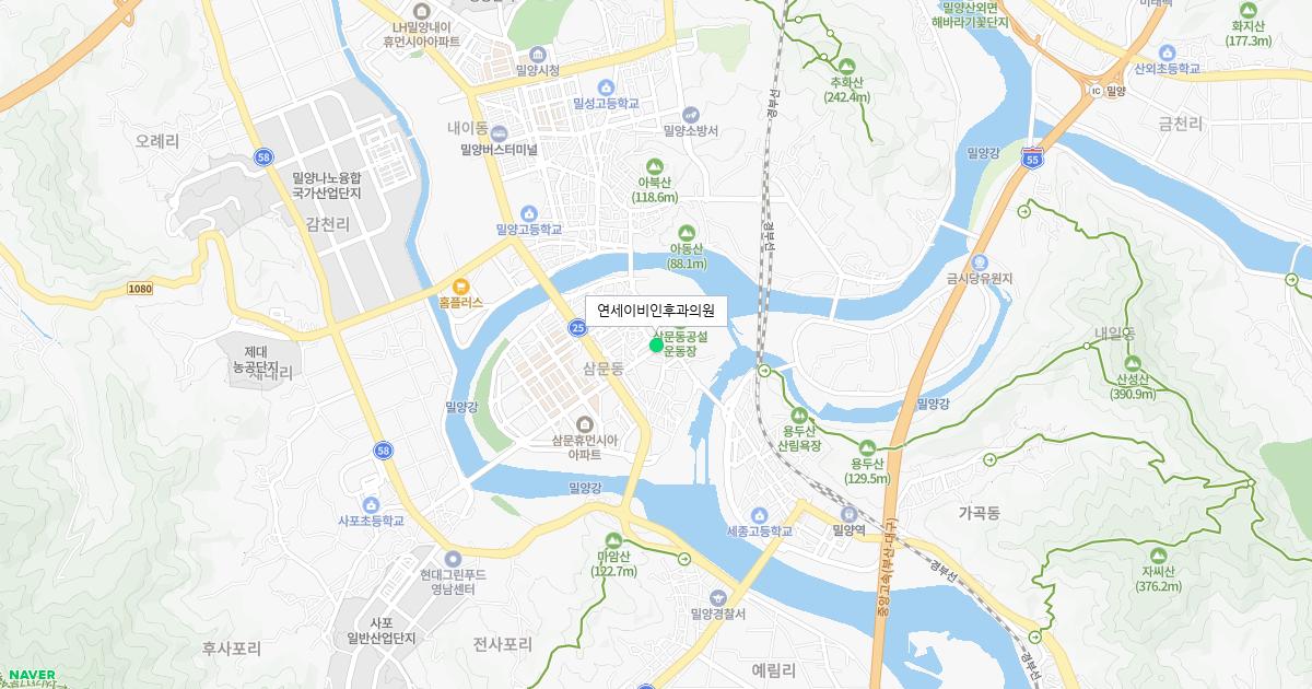 경상남도 밀양시 공휴일 이비인후과 병원 정보