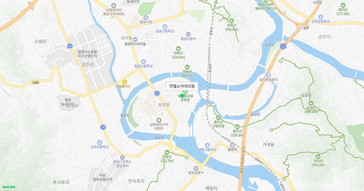 경상남도 밀양시 토요일 소아과 병원 정보