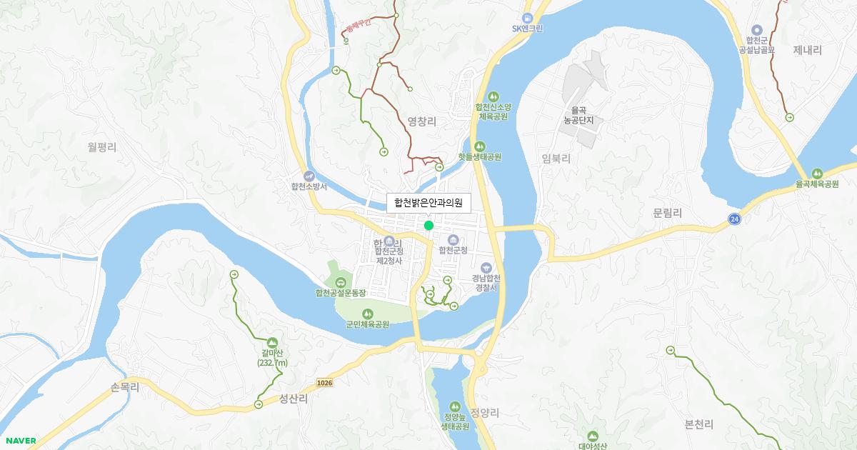 경상남도 합천군 토요일 안과 병원 정보