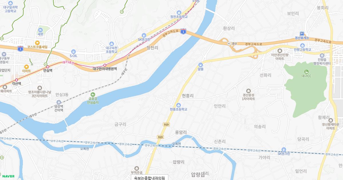 경상북도 경산시 공휴일 내과 병원 정보
