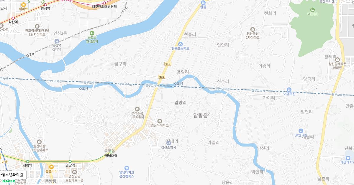 경상북도 경산시 공휴일 소아청소년과 병원 정보
