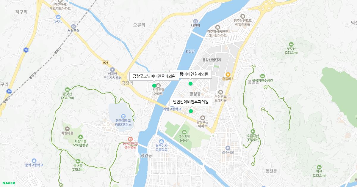 경상북도 경주시 공휴일 이비인후과 병원 정보