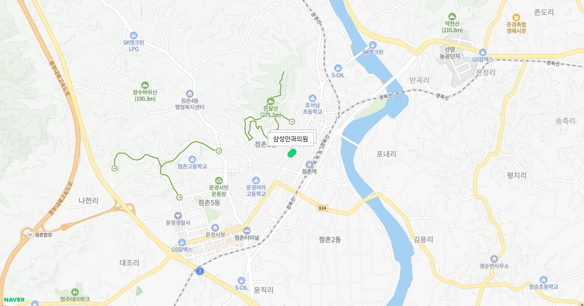 경상북도 문경시 토요일 안과 병원 정보