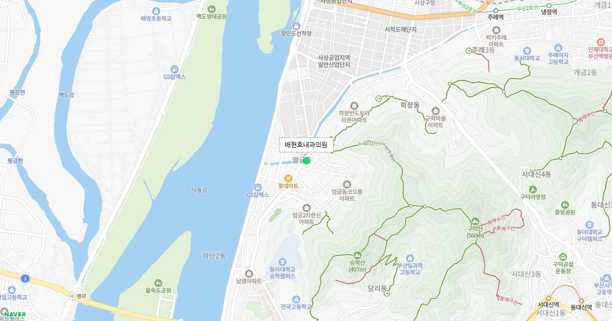 부산시 사상구 공휴일 내과 병원 정보
