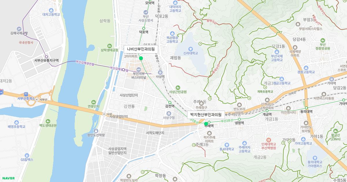 부산시 사상구 토요일 산부인과 병원 정보