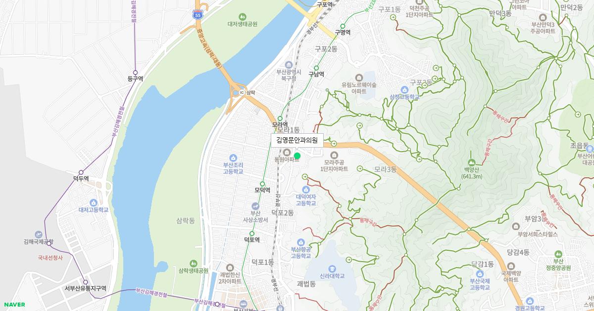부산시 사상구 토요일 안과 병원 정보