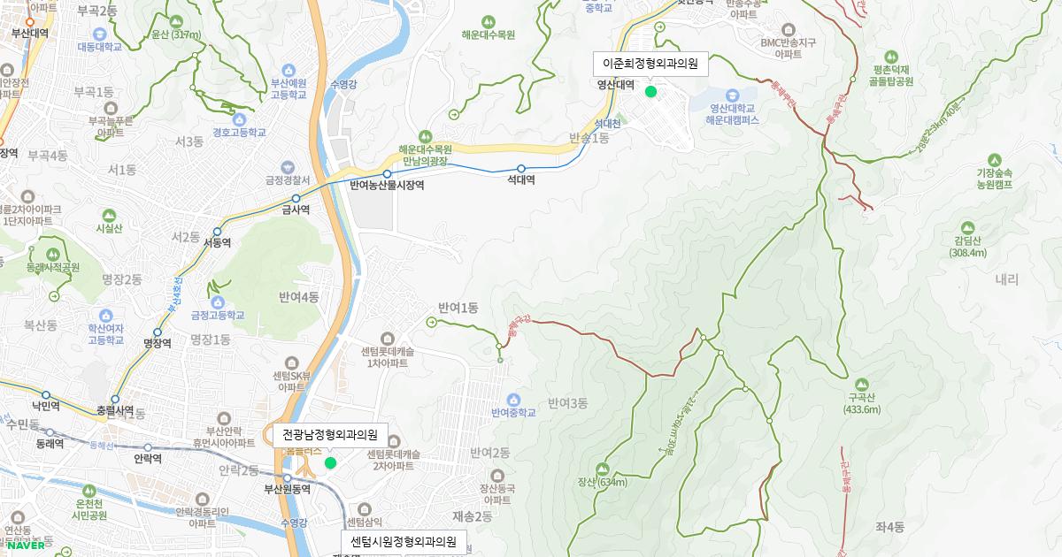 부산시 해운대구 공휴일 정형외과 병원 정보