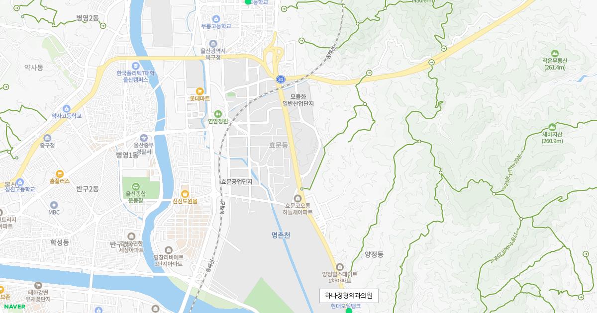 울산시 북구 공휴일 정형외과 병원 정보