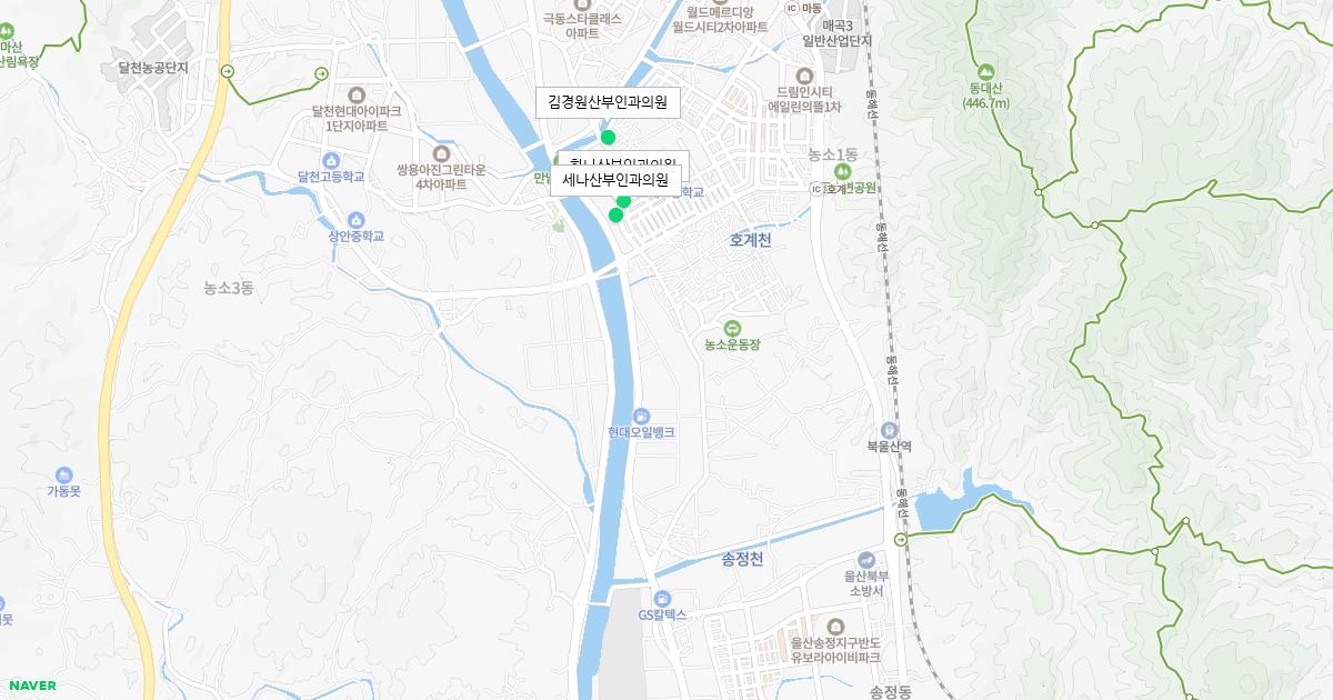 울산시 북구 토요일 산부인과 병원 정보