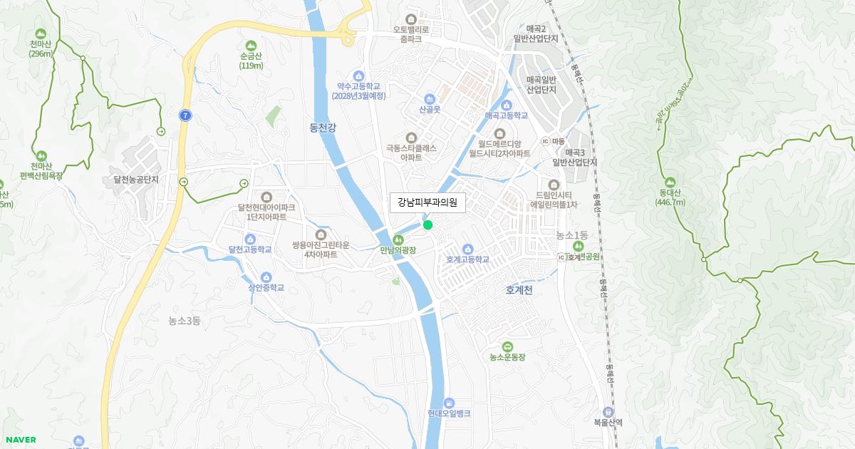울산시 북구 토요일 피부과 병원 정보